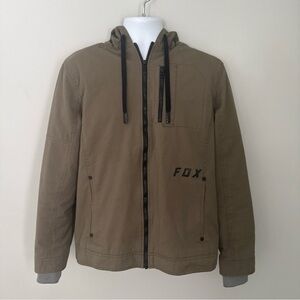 Fox Racing Men's Mercer Canvas Fleece-Lined  Men’s Jacket  - Large